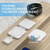 3 In 1 Magnetic Foldable Wireless Charger Charging Station Multi-device Folding Cell Phone .