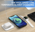 3 In 1 Magnetic Foldable Wireless Charger Charging Station Multi-device Folding Cell Phone .