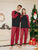 Women's Fashion Christmas Solid Color Plaid Printed Pajamas Set